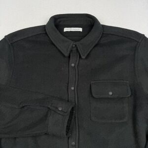 Outerknown Jacket Mens Large Black Blanket Shirt Overshirt Military Casual
